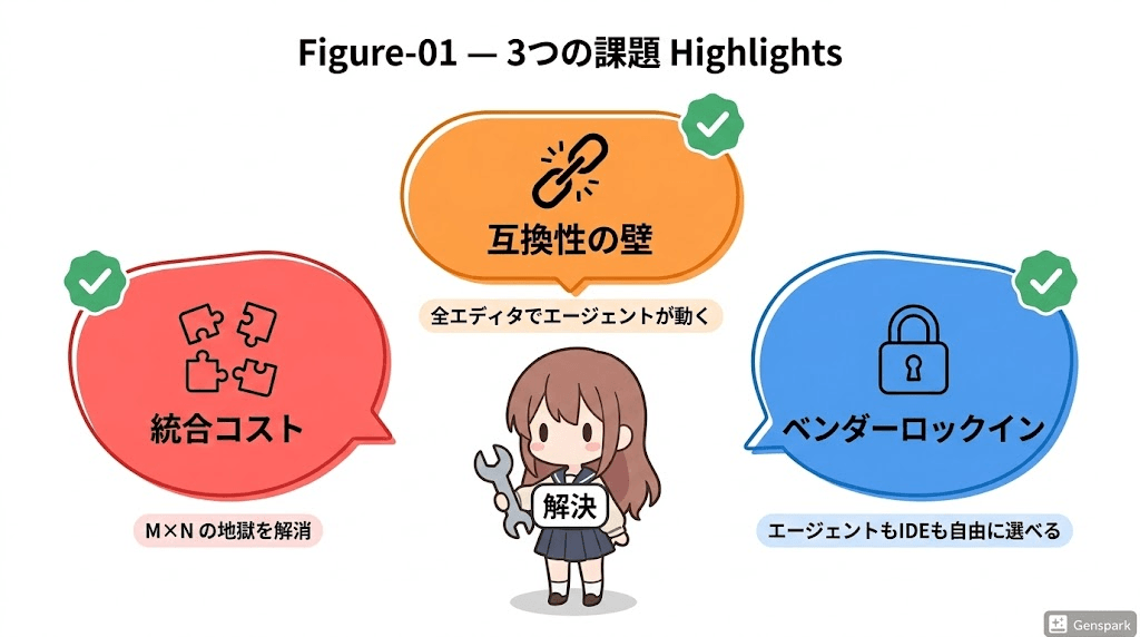 ACPが解決する3つの課題: 統合コスト・互換性の壁・ベンダーロックイン