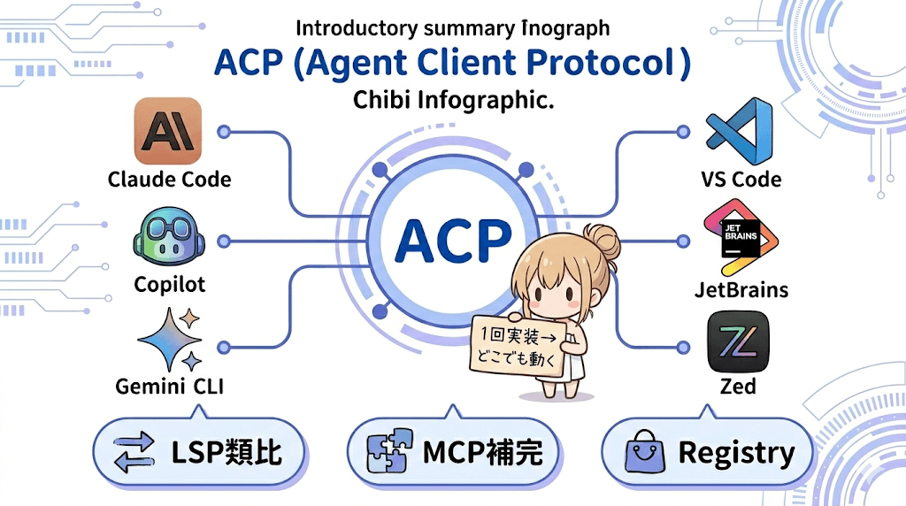 ACP全体概要: エージェントとIDEをACPで繋ぐアーキテクチャ